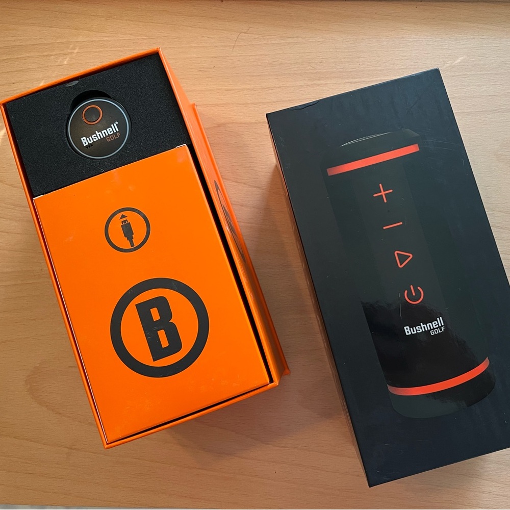 NIB Bushnell Golf Wingman Speaker + Audible GPS